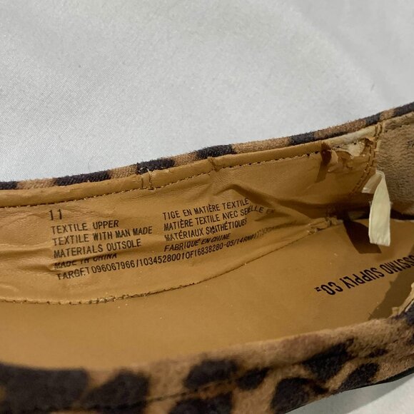 Mossimo Supply Co Leopard Print Ballet Flats Women's Size 11 - Picture 5 of 12